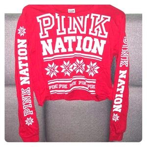 Pink Victoria Secret Crop Top